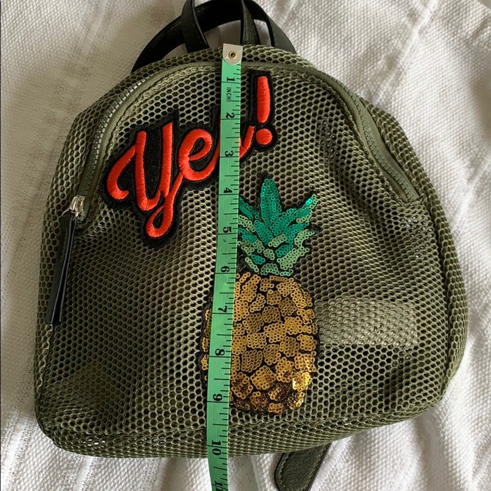 Green Mesh Mini Backpack - Picture 4 of 4